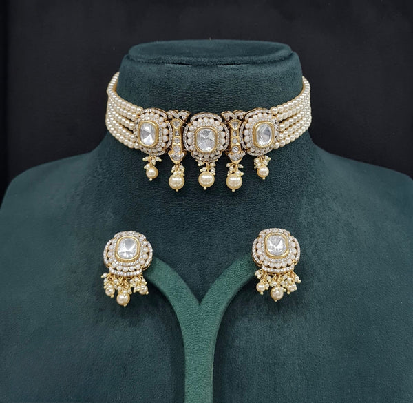 Victorian Necklace 09624 - KRISHNA'S SWETA JEWELLERY