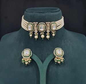 Victorian Necklace 09624 - KRISHNA'S SWETA JEWELLERY