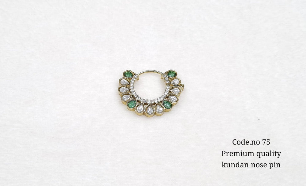 Victorian polish Nath 00715 - KRISHNA'S SWETA JEWELLERY