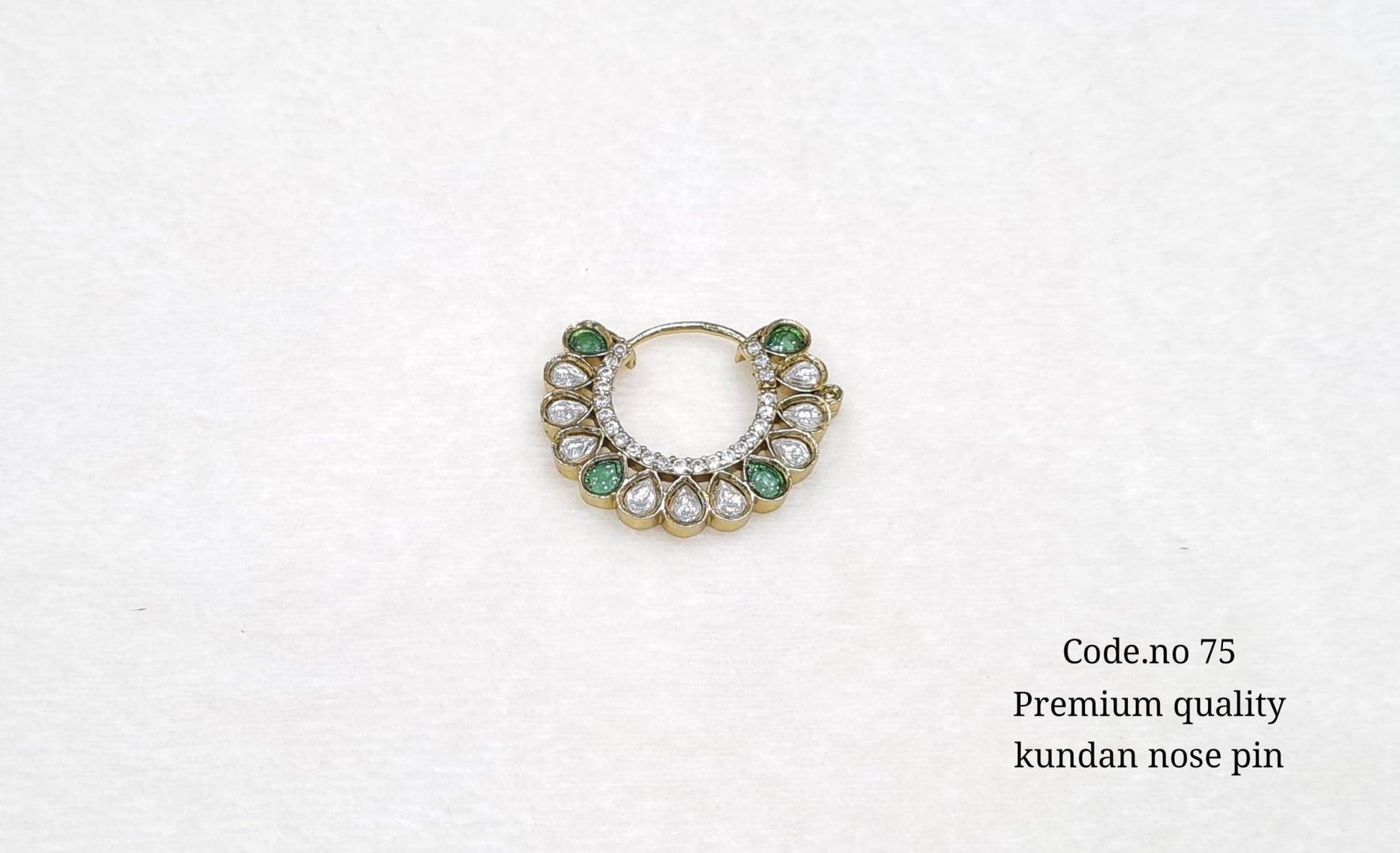 Victorian polish Nath 00715 - KRISHNA'S SWETA JEWELLERY