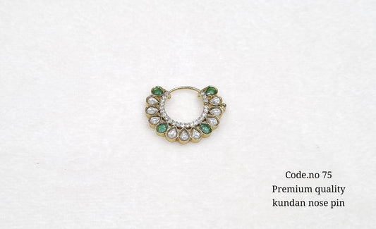 Victorian polish Nath 00715 - KRISHNA'S SWETA JEWELLERY