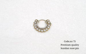 Victorian polish Nath 00715 - KRISHNA'S SWETA JEWELLERY