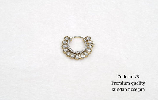 Victorian polish Nath 00715 - KRISHNA'S SWETA JEWELLERY